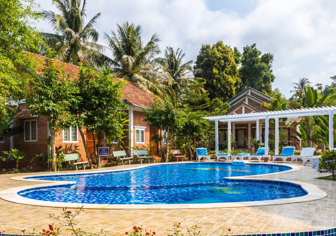 Tropical resort pool engineering and design